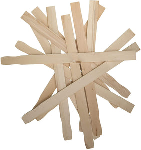 21 Inch Paint Sticks, Box of 500 Sanded Hardwood Paint Stirrers for Wax, Mix Epoxy, Resin or Kids Wood