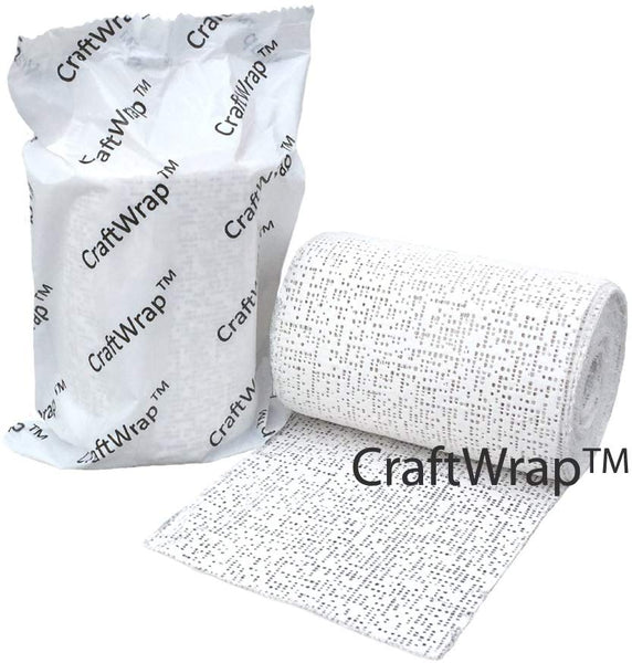 Craft Wrap - Plaster Cloth Gauze Bandage for Hobby Craft, Mask Making, Scenery Art, Belly Cast - Each Roll 4 x 180 inches (5yd)