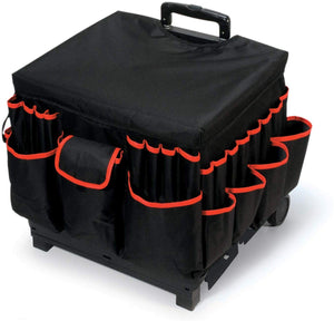 Darice Bulk Buy DIY Large Rolling Craft Cart Fabric Cover Aluminum Handle (4-Pack)