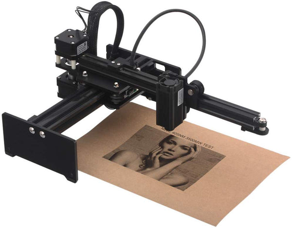 Desktop Laser Engraver, KKmoon 3500mw Portable Engraving Machine Mini Carver for DIY, Art Craft,La-ser Logo Mark Printer