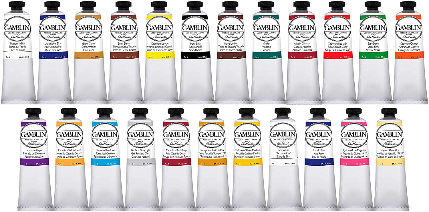 Gamblin Artist Oil Color Paint - Professional Curated Collection of 24 –  Pete's Arts, Crafts and Sewing