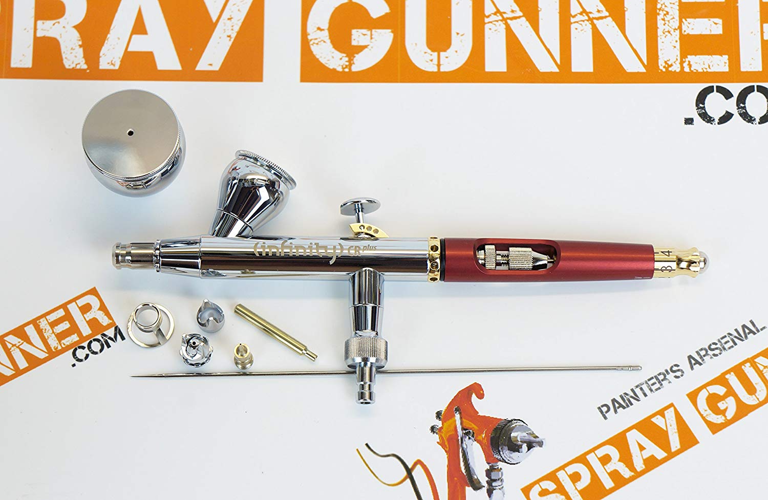 Harder & Steenbeck Infinity CR Plus 2in1 Airbrush 2 Cups with lids 126 ...