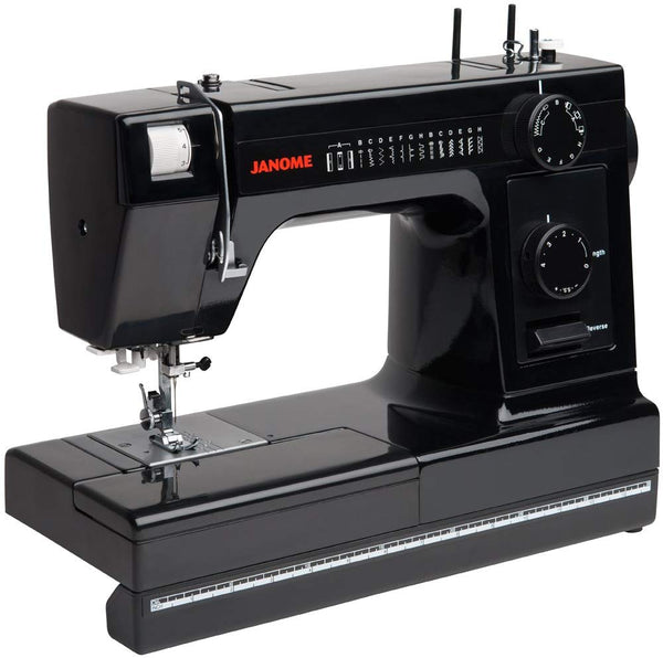 Janome Industrial-Grade Aluminum-Body HD1000 Black Edition Sewing Machine with 14 Stitches, 4-Step Buttonhole