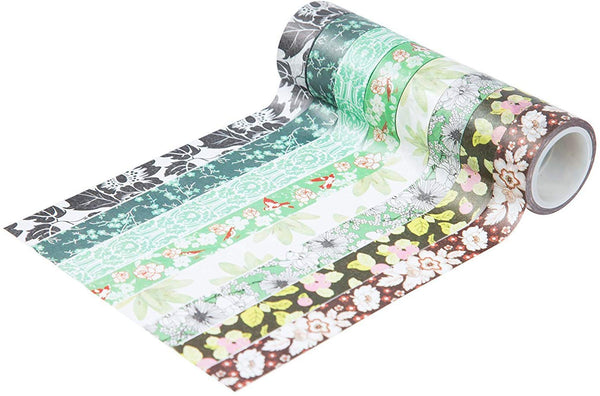 MOOKER Washi Tape Set of 48 Rolls,Decorative Washi Masking Tape Set for DIY Crafts and Gift Wrapping