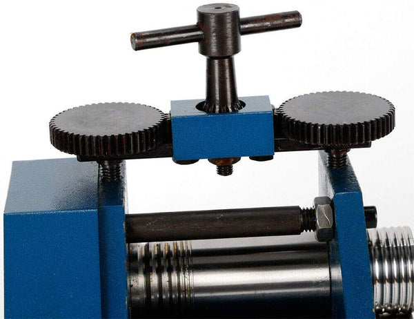 Manual Rolling Mill Machine Jewelry Combination Rolling Mill Press Tabletting Roller Wire Flat Pattern Sheet Metal Jewelry Marking DIY Tools