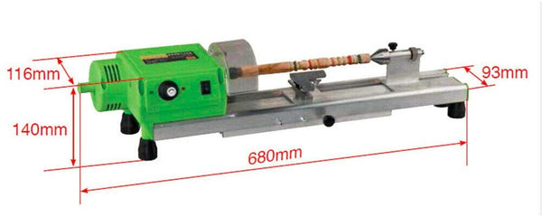 Mini Lathe Beads Polisher Machine, 480W Polishing Machine DIY Woodworking Lathe Drilling CNC Machining Machine