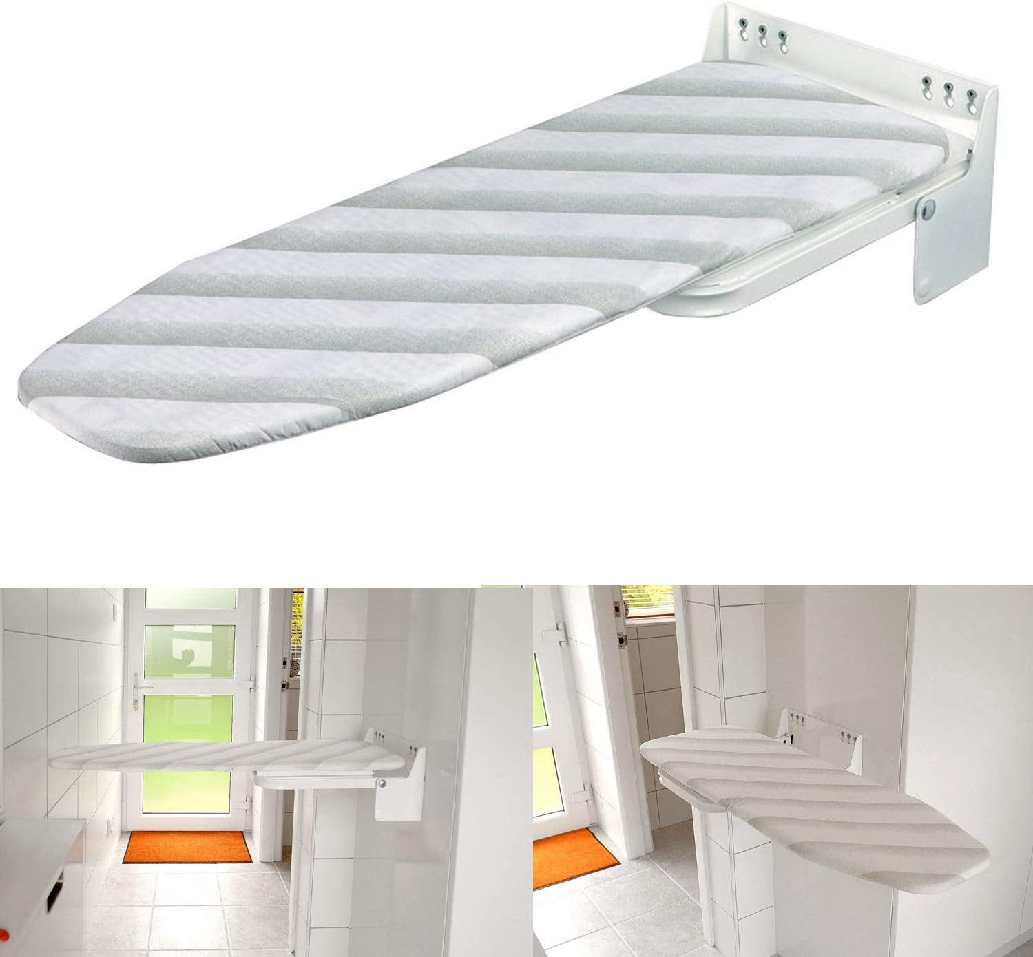 Nisorpa Wall Mounted Iron Board Fold Away Laundry Ironing