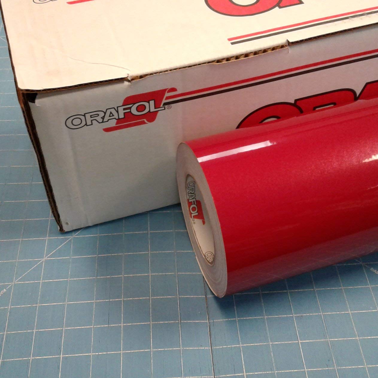 Red 24" x 50 Ft Roll of Oracal 951 Premium Metallic Vinyl for Craft Cutters
