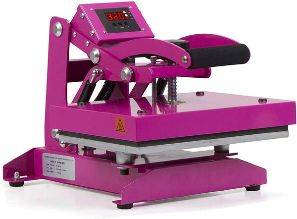 Pink Craft Heat Press Bundle with Siser Easyweed, Warranty & U.S. Support