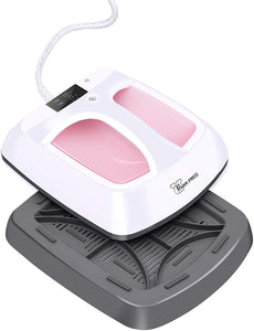 PowerPress HPM-0000-PK Heat Press Machine Portable-Pink，12"x10"