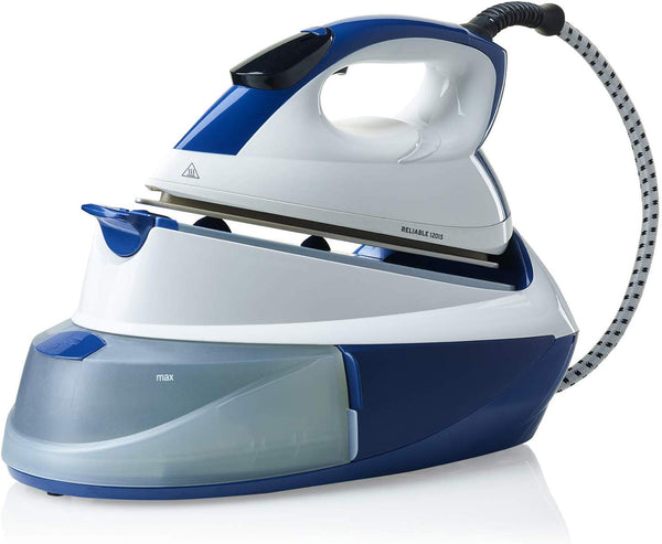 Reliable 120IS Maven Home Steam Iron Station with Ceramic Soleplate, Iron Lock for Easy Carry, 1 LTR Tank