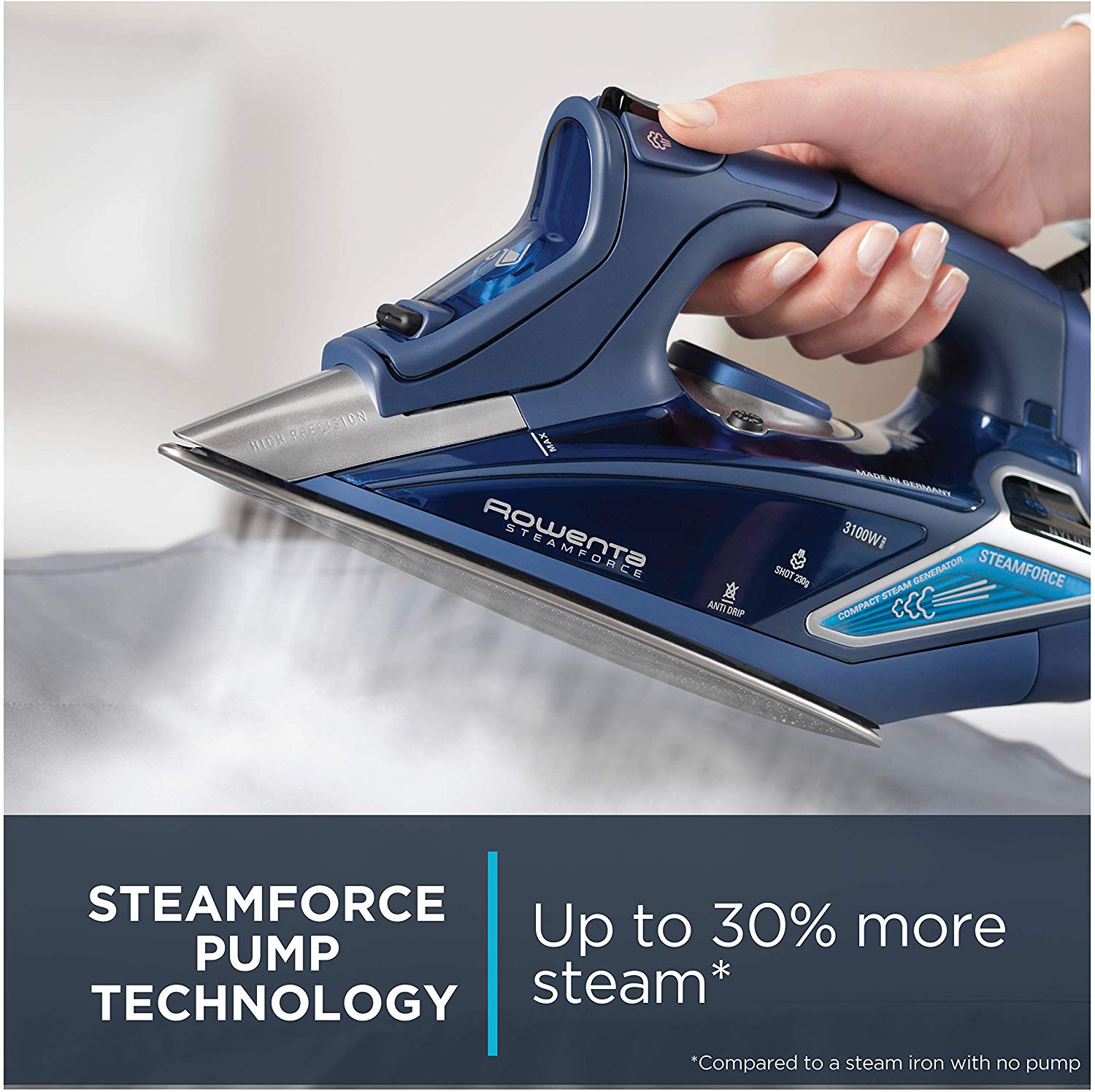 Rowenta DW9280 Digital Display Steam Iron Stainless Steel Soleplate Pete s Arts Crafts and Sewing