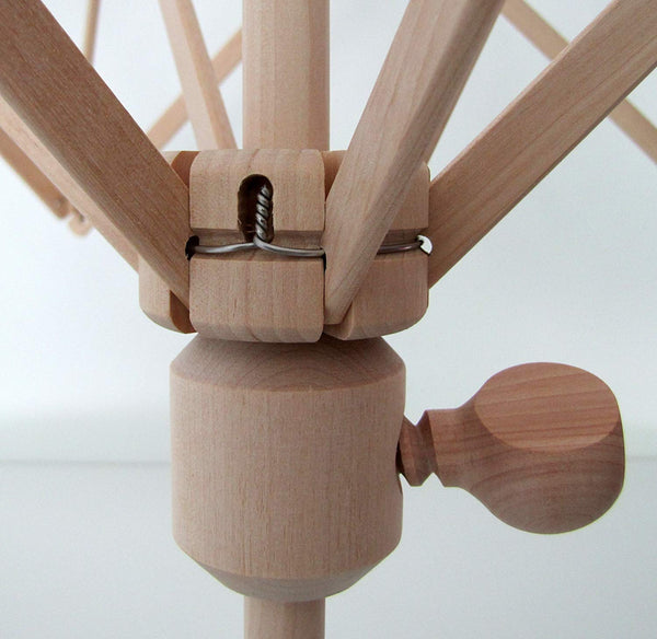 Stanwood Needlecraft Wooden Umbrella Swift Yarn Winder, Large
