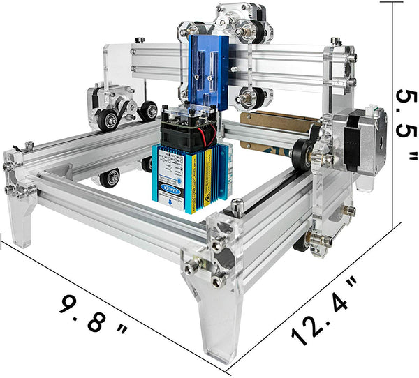 VEVOR CNC Router Kit 15W CNC CNC Machine 24x19cm Laser Carving Machine Portable Household Laser Engraver