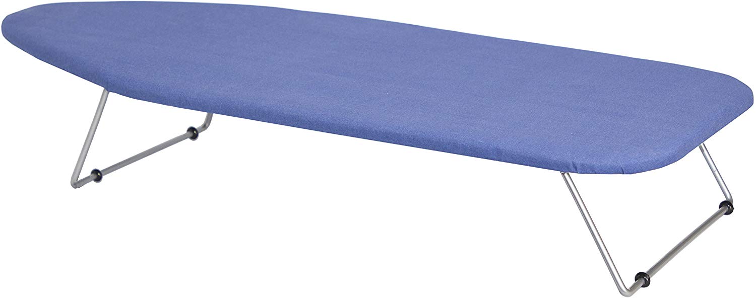 Wholesale Hotel Products Tabletop Ironing Board with Hanger, Blue Cover